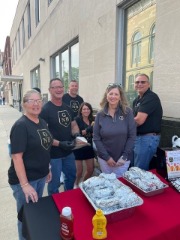 GNB employees serving food at the Artisan Stroll