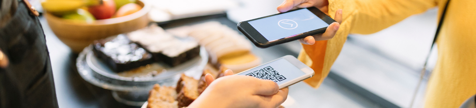 Mobile Payment with Phone at Bakery