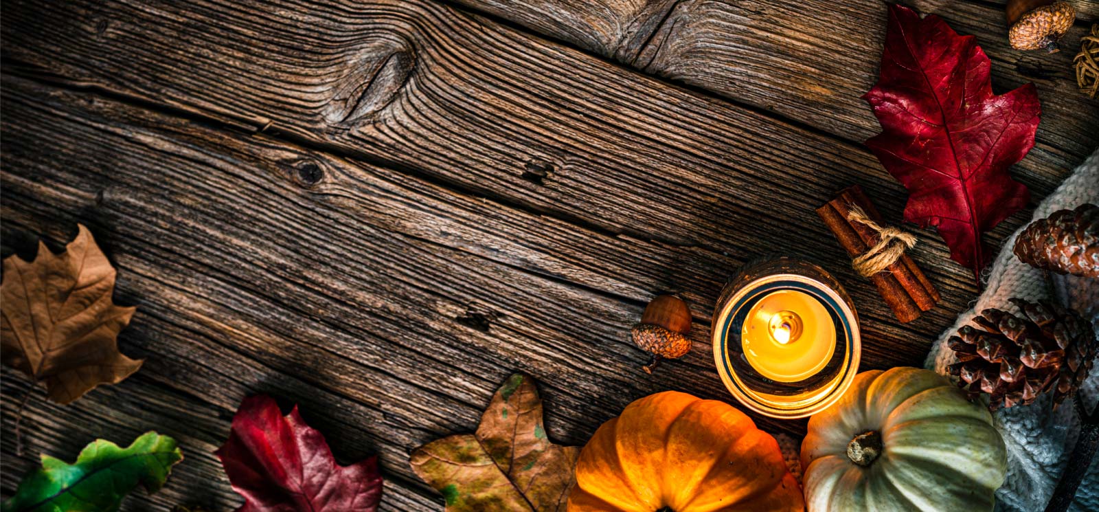 fall decorated table