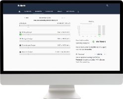 Desktop showing a budget