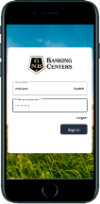 GNB mobile banking login screen